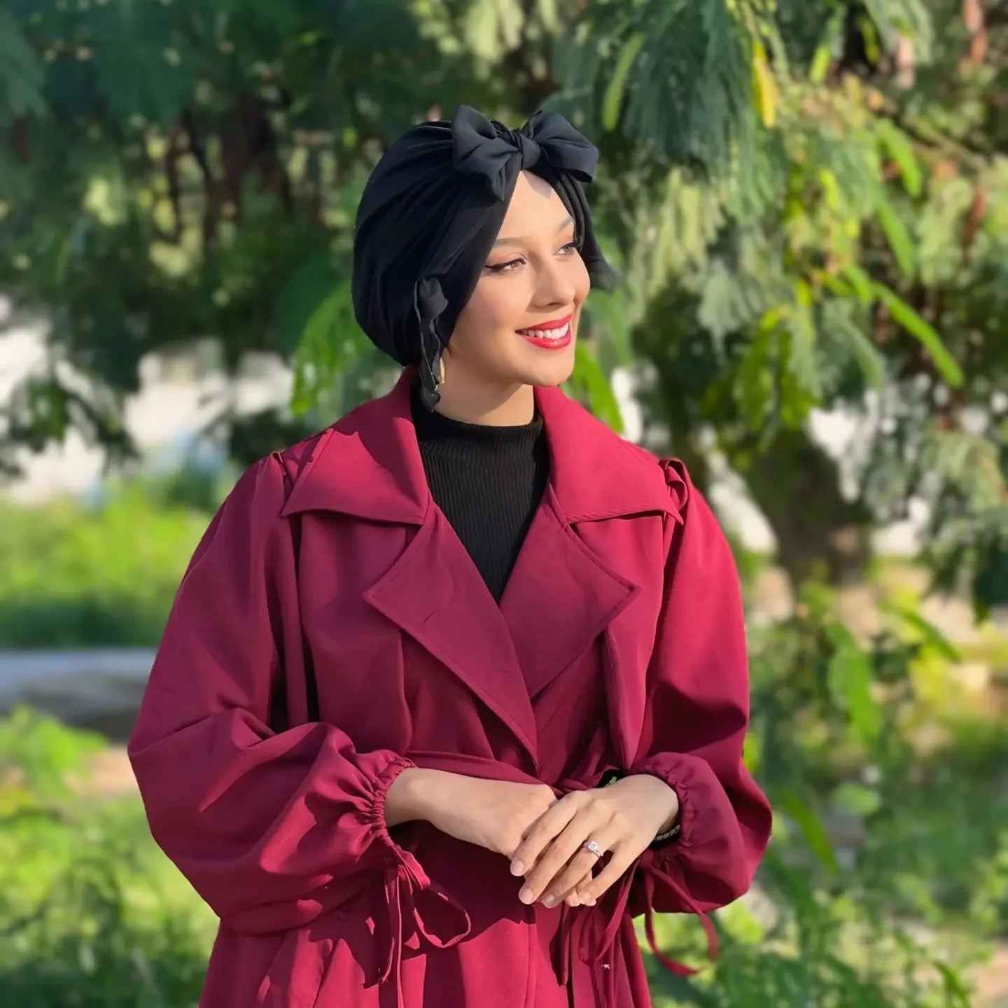 Trench burgundy — Amenti Collection