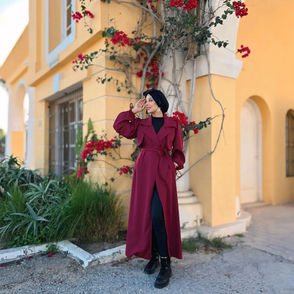 Trench burgundy — Amenti Collection