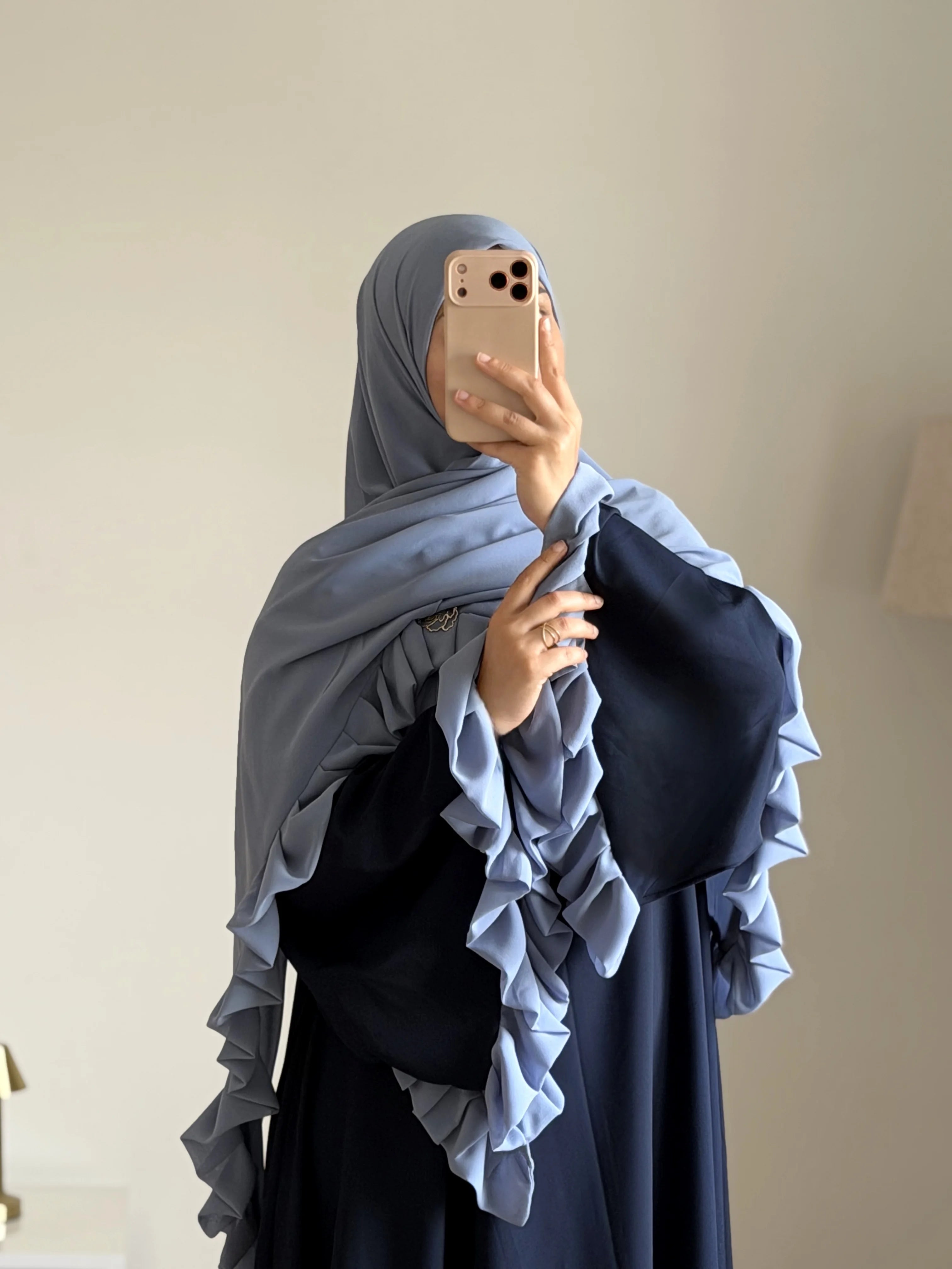 Abaya Marwa bleu — Amenti Collection